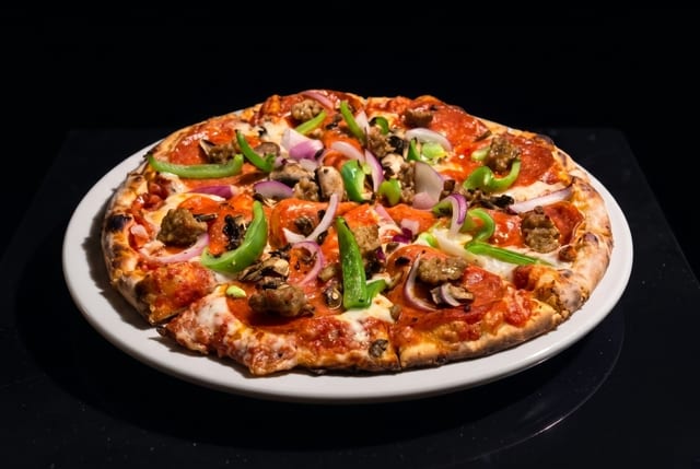 GF A Train Pizza.
